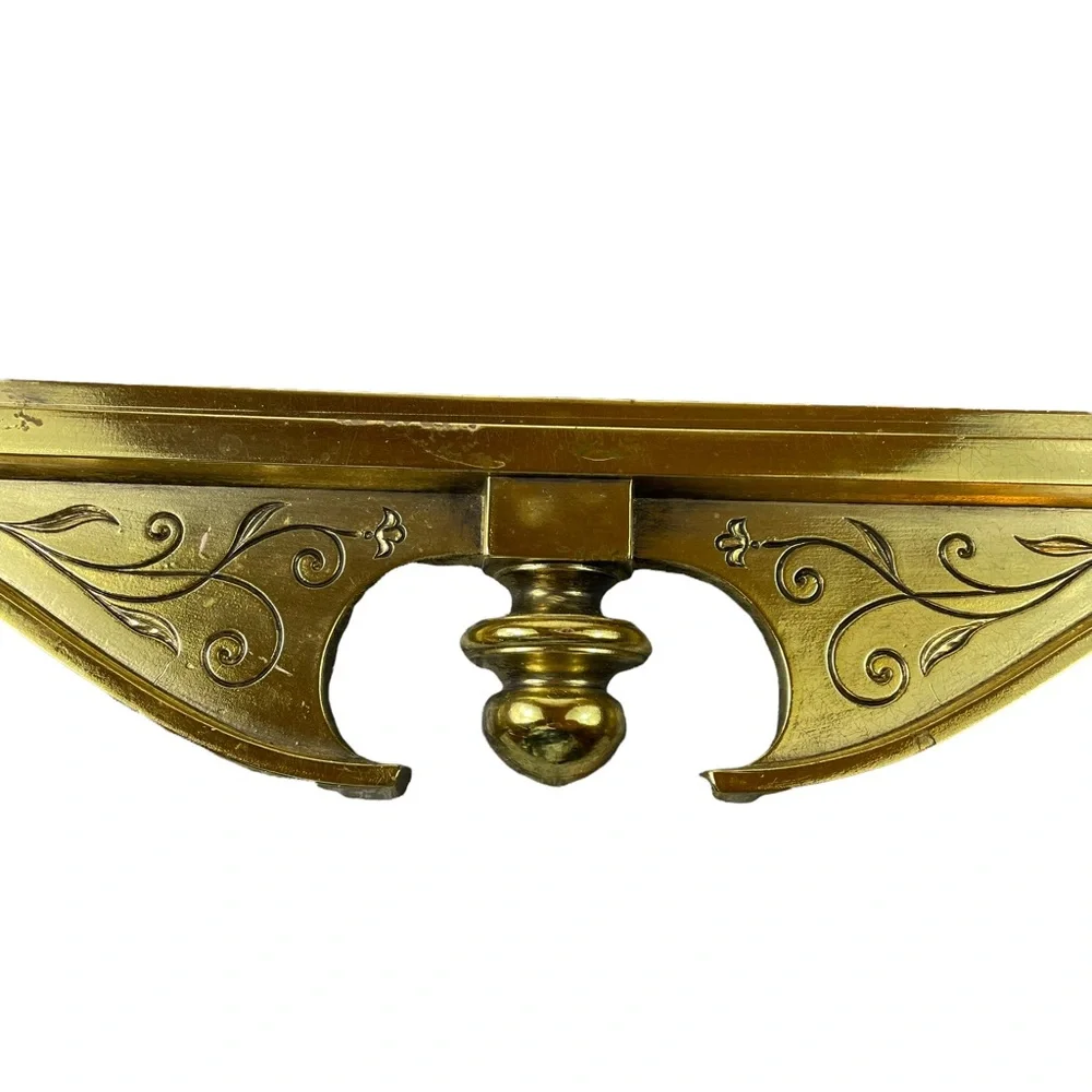 MCM 1950s Gold Eagle Gaudy Large Mirror USA Made Vintage Patina Syroco Filagree